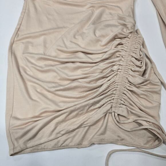 Michael Costello x REVOLVE Jada Mini Dress in Beige XS - Picture 3 of 13